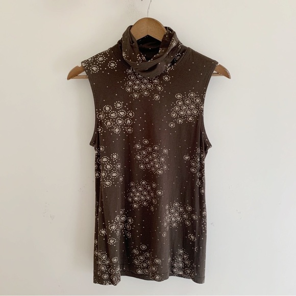 Theory Tank Top Cowl Neck Printed - Picture 1 of 6